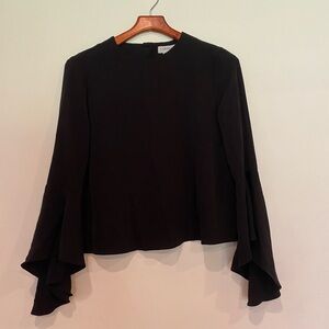 Women’s Black Carmen Marc Valvo Blouse Size 6